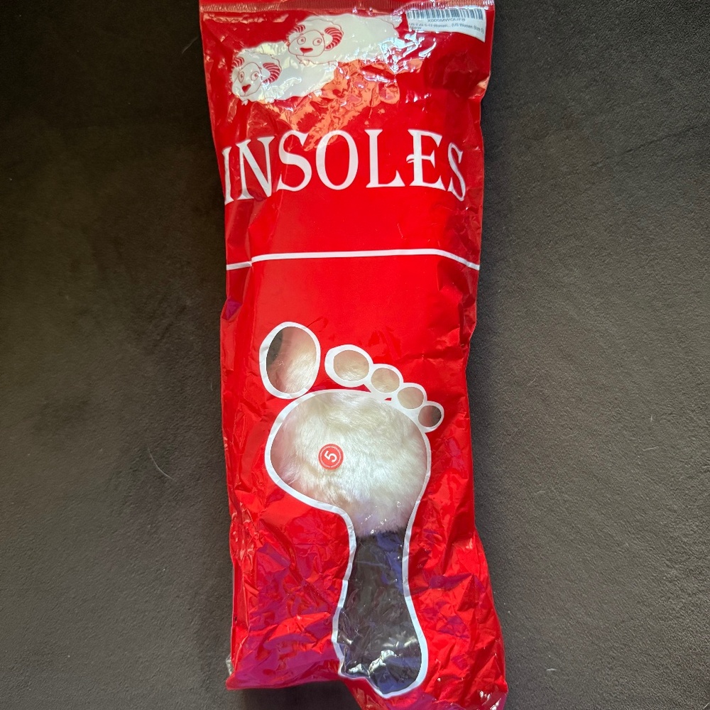 Insoles  Fur Inserts Women’s Sz 5-12 NWT